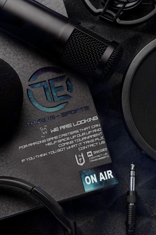 Taken E-Sports Caster Flyer