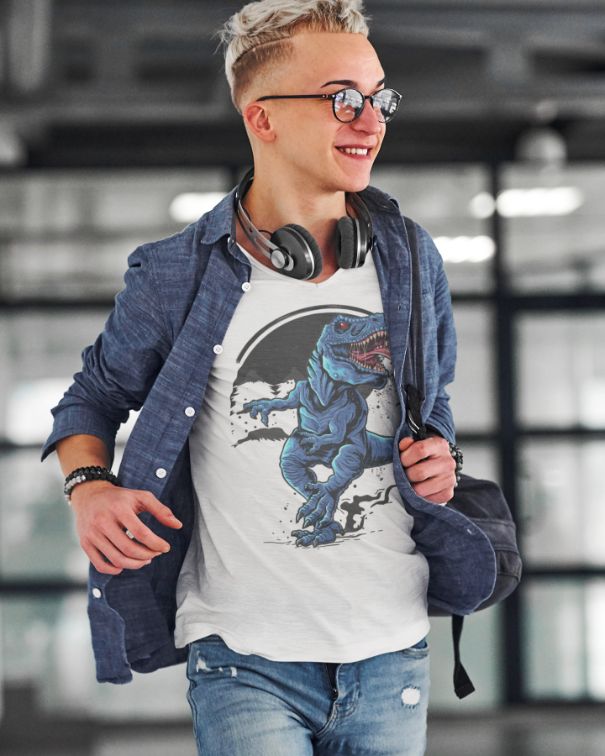 V-Neck Edgy Tee Mockup